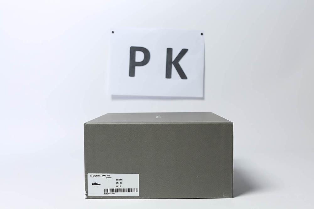 PK GOD Rick Owens EDFU Vintage Sneaks Velour Suede Dust Grey Milk White RETAIL MATERIALS READY TO SHIP